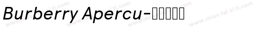 Burberry Apercu字体转换